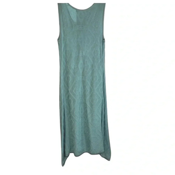 Peruvian Connection Blue Sleeveless VNeck Tie Sweater Dress Size Small - Picture 6 of 10